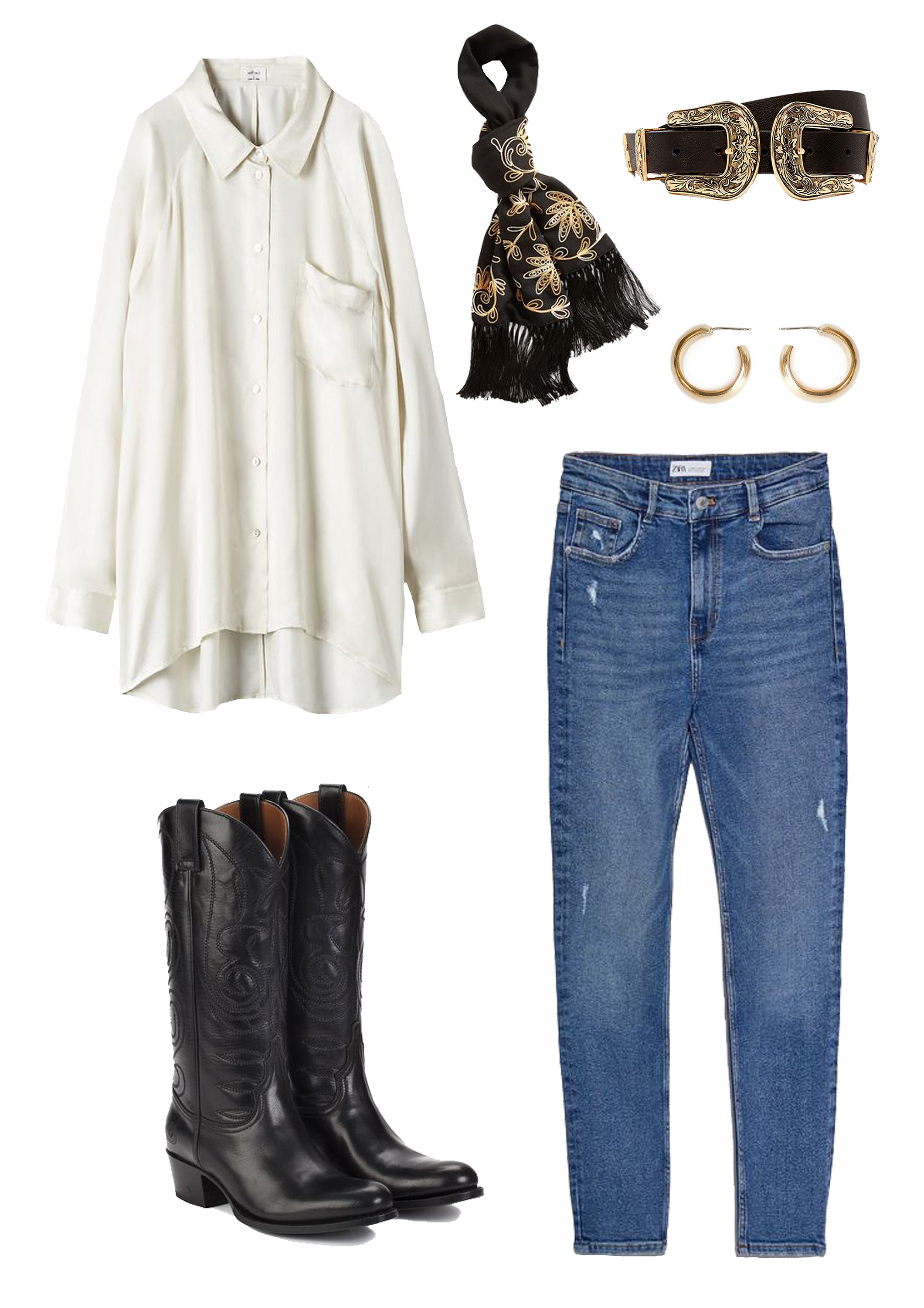 Women's Knee High Boots Outfit With Jeans  Fall boots outfit, High boots  outfit, Boots outfit