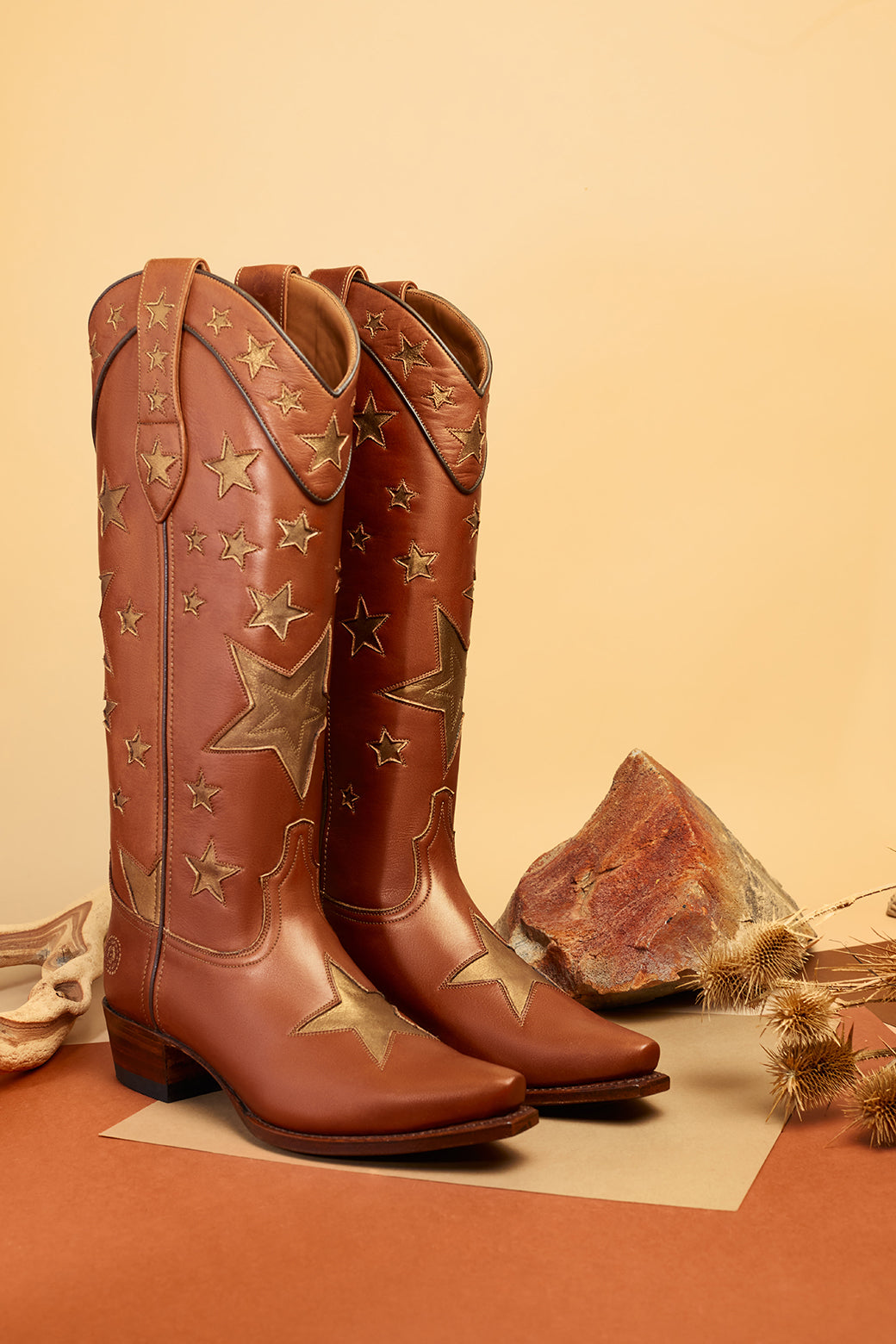 Cognac cheap cowboy boots